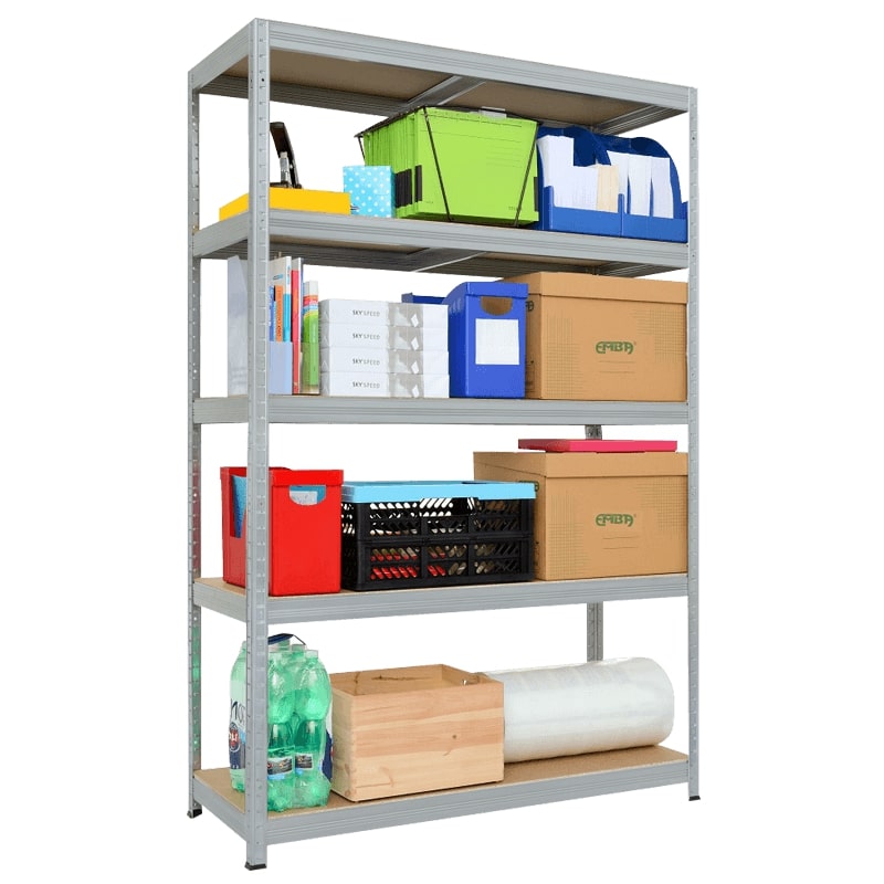 Метален стелаж STAR PL 213/120/60 см, до 250 кг на рафт - цинк