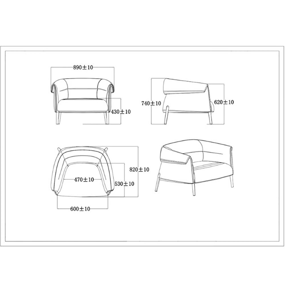 Фотьойл RFG Megan дамаска черен
