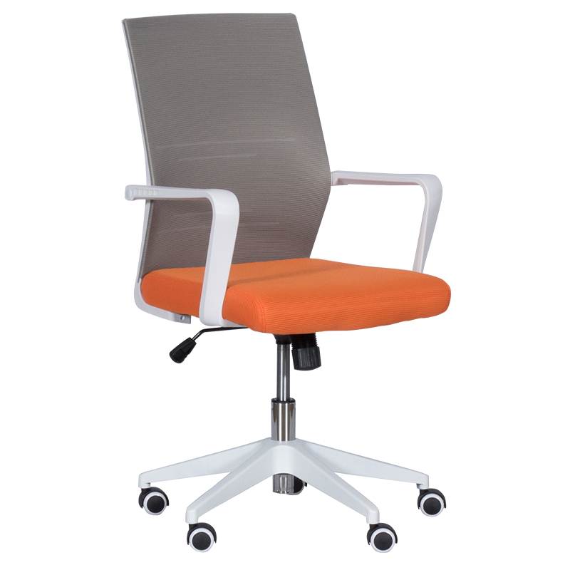 Офис стол - 7044 сиво-оранжев