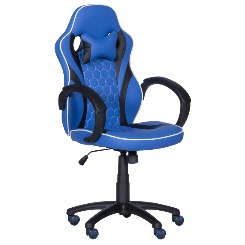 Геймърски стол - 6303 син-черен