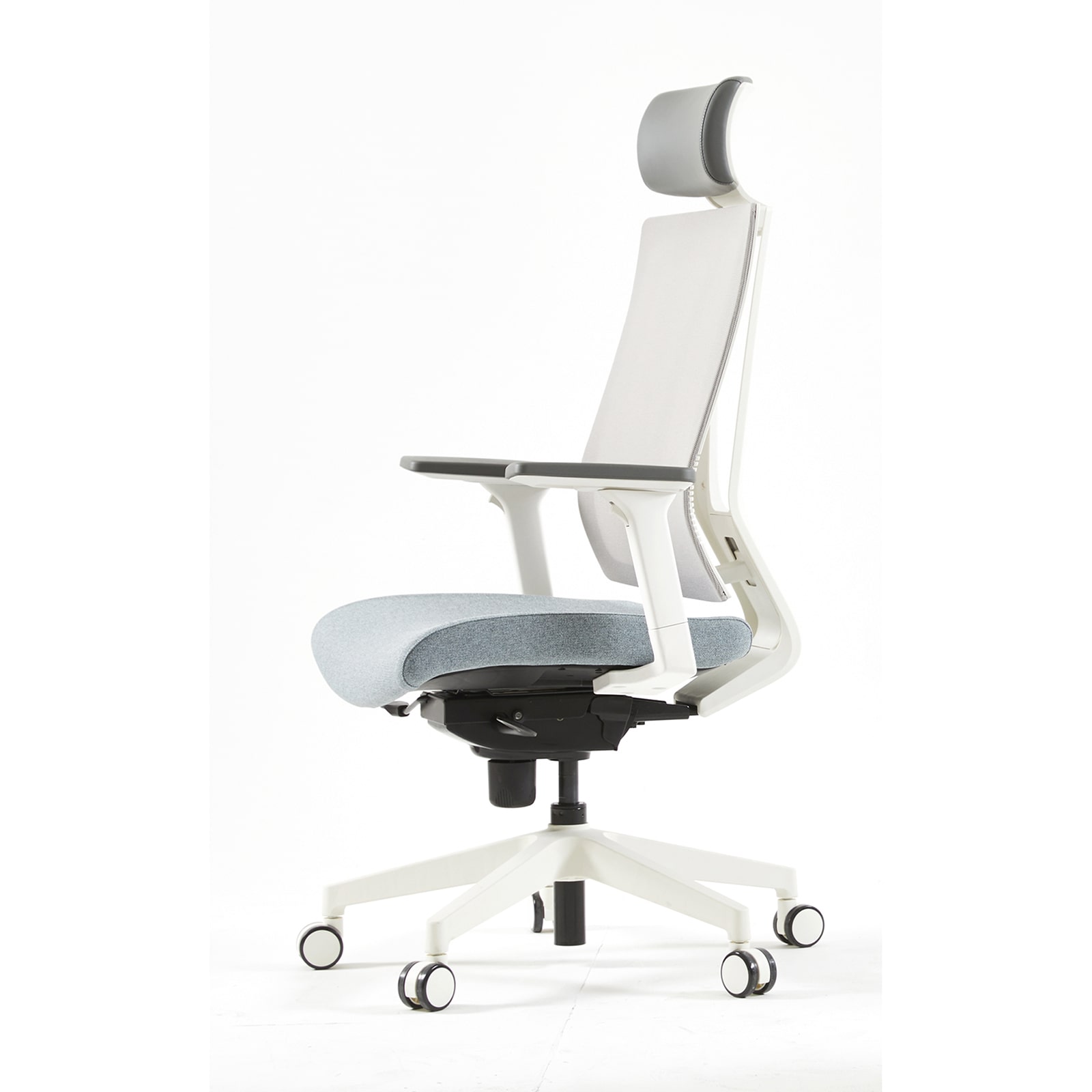 Офис стол - Dawon G1 HR White 3D Arm сиво-син