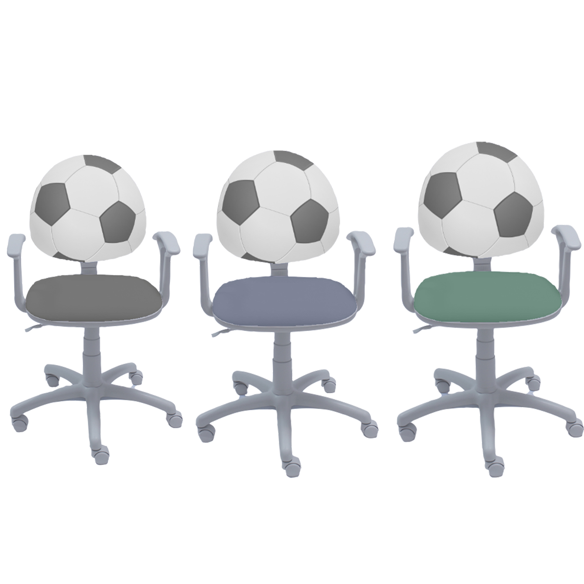 Детски стол - Smart White Football 3 цвята