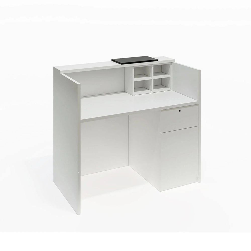 Рецепция RFG Ravena 1200/632/1066 мм бяло-черна