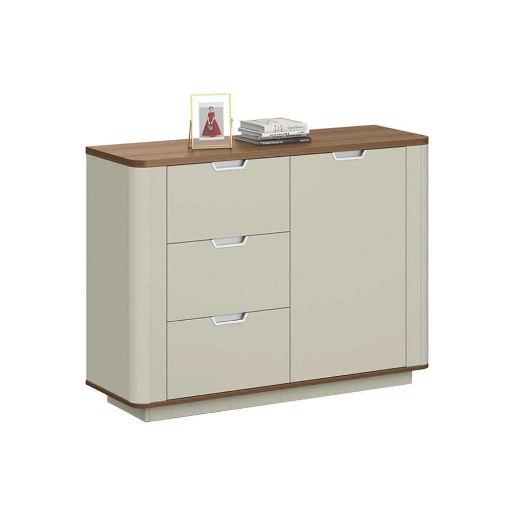 Офис шкаф - RFG Elmaz, 120/40/90 см австралийски дъб и сиво