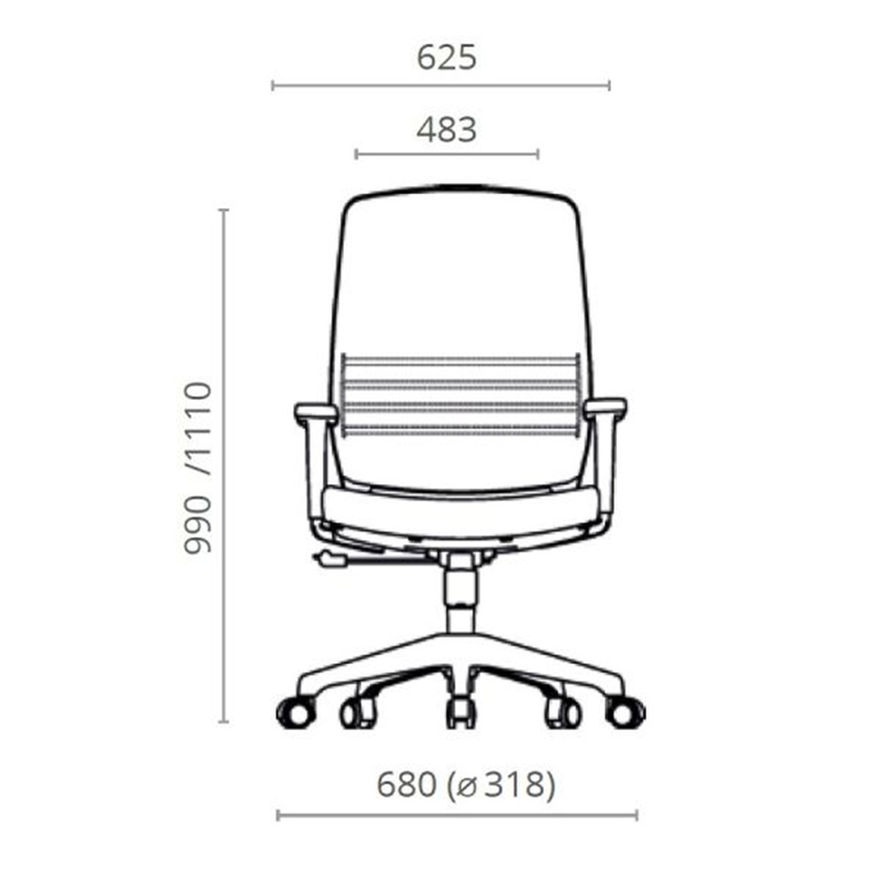 Офис стол Cobi HR черен