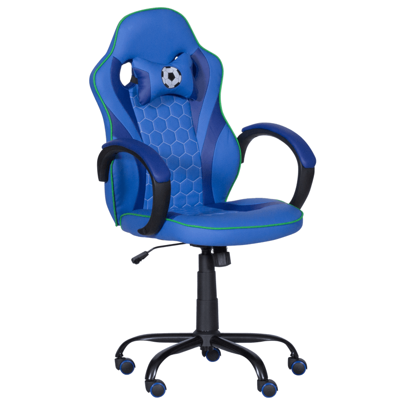 Геймърски стол - 6306 син-черен
