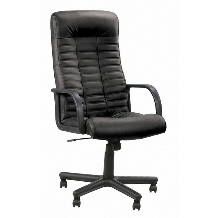 Директорски стол Boss - естествена кожа черен