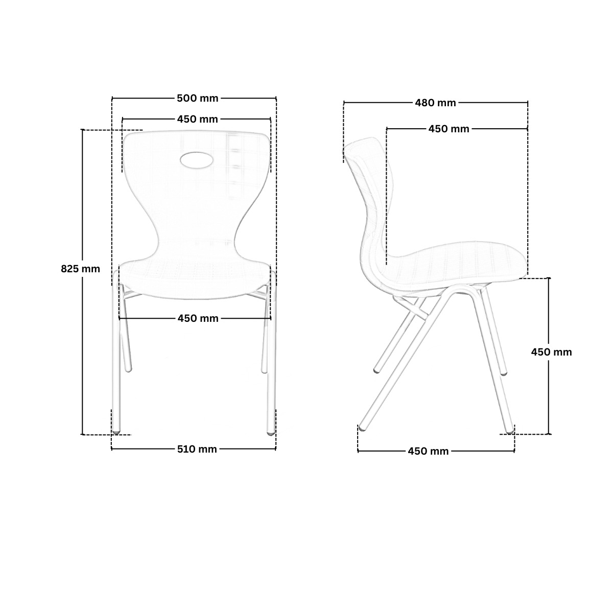 Ученически стол Kori PRO оранжев